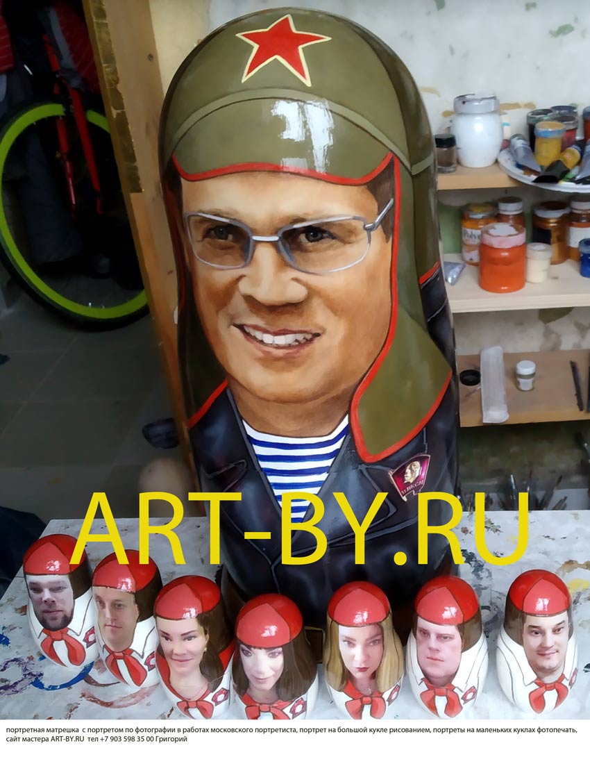 матрешки печать